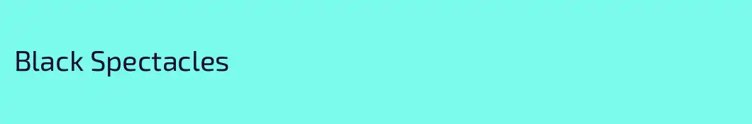 Black Spectacles